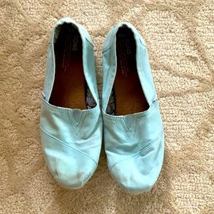 Toms Robin egg blue classic shoes